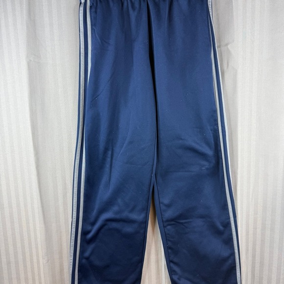 adidas Other - Adidas Boys Navy Blue 3-Stripe Track Pants Medium 10-12 Polyester Sportswear